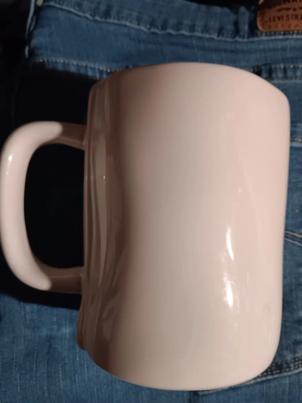 Rae Dunn Big Coffee Hot Drink White Mug Cup Pre-Owned